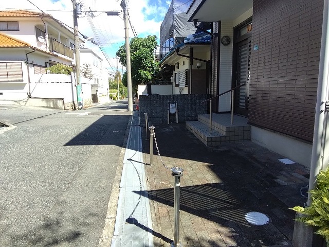 加古川市　材料運搬の道幅確認